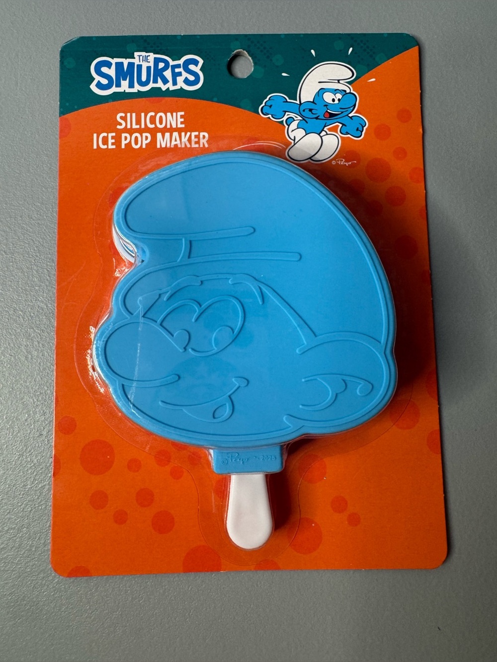 The Smurfs Blue Silicone Ice Pop Maker Fun Character Mold ice ice cream cold fun